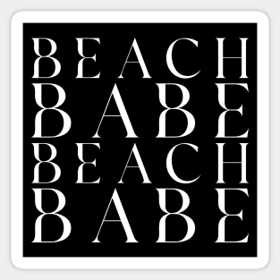 Beach Babe Fun Summer, Beach, Sand, Surf Design. Sticker